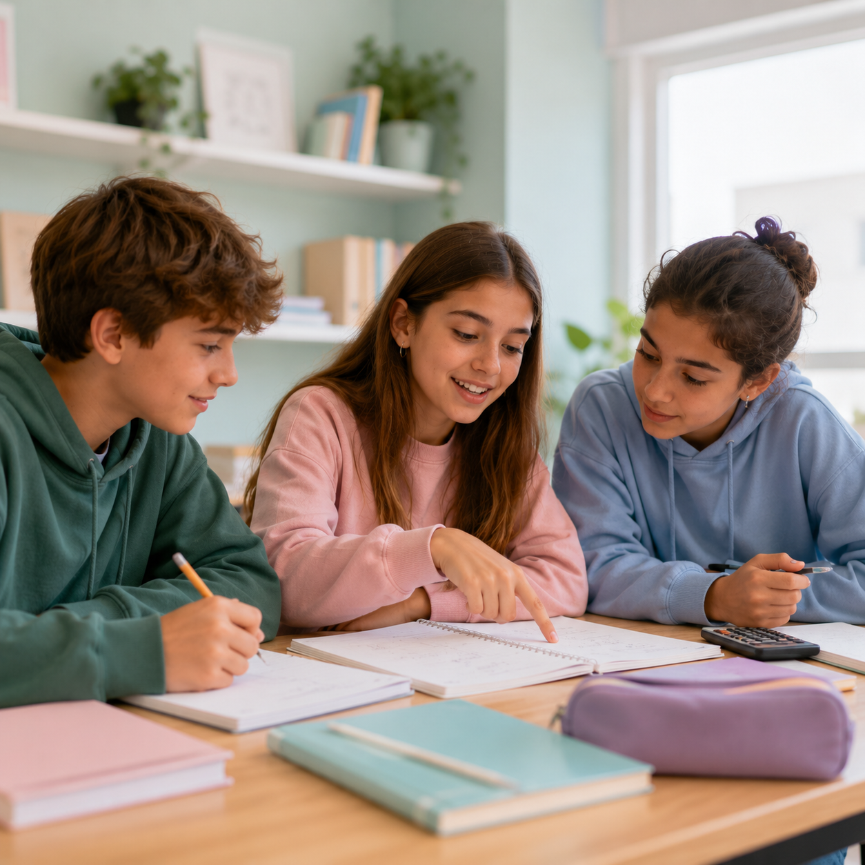 Students learning